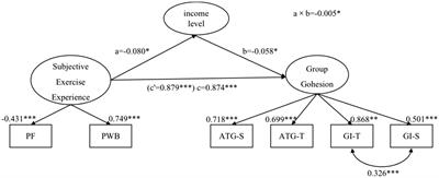 The Association Between the Subjective Exercise Experience of Chinese Women Participating in Square Dance and Group Cohesion: The Mediating Effect of Income